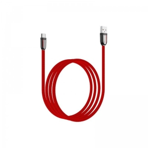CABLE PHONE HOCO DATA USB TO TYPE-C 3A CLOTH BRAIDED 1200MM RED